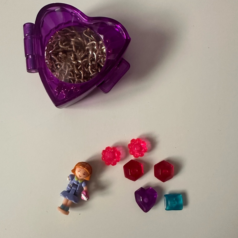 Polly Pocket Jewel Magic Ball Sparkle Surprise Rare 1996 Vintage Blue Bird Toys - Picture 10 of 11